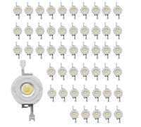 Wrtysully 50PZ 1W Diodo Ad Alta Potenza Perline Led 1 Watt Chip Lampada 3V-3.4V