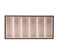 Wrtysully 6 Espositore per Occhiali, Scatola per Occhiali Da Sole, Occhiali, Supporto per Espositore, Vassoio per Gioielli, Interno Superiore nel Flanella Apribile.