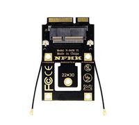Wrtysully Adattatore da M.2 NGFF Un Mini PCI-E (PCIe+USB) per Scheda WLAN Wireless Bluetooth M.2 WiFi per AX200 9260 8265 8260 per Laptop