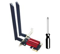 Wrtysully Adattatore di Rete Wireless WiFi 7 BE200 Pro PCie Scheda WiFi BE200 Wireless BT5.4 Tri Band 2.4G/5G/6GHz per Win11 Linux Durevole Facile Installazione