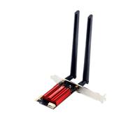 Wrtysully Adattatore WiFi PCIE WiFi 6E AX210 Scheda di Rete Ethernet Wireless 5400Mbps BT 5.3 2.4G/5G Dual Band 802.11 per Win 10 11