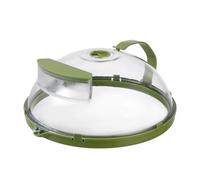 Wrtysully Con Maniglia e Contenitore per L'Acqua per Alimenti, Coperchio Trasparente Antispruzzo per Microonde