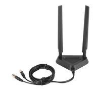 Wrtysully di Prolunga A Doppia Frequenza 2.4G/5G Antenna Router WiFi Scheda di Rete Wireless Nero 1 PZ