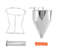 Wrtysully Dispenser per Pastella per Pancake, Dispenser per Torta un Imbuto nel Acciaio Inossidabile Multi-Calibro con Supporto Ideale per Pancake, al Forno