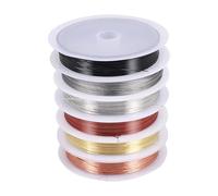 Wrtysully Filo per Perline da 6 Confezioni per Gioielli e Forniture per (Calibro 24)