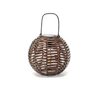 Wrtysully Lampada Solare A Sospensione In Rattan - Luce Decorativa da Giardino In e Rattan Intrecciato