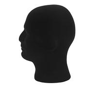Wrtysully Maschile Schiuma manichino Manichino testa Modello parrucche Occhiali Cap Display Stand Nero