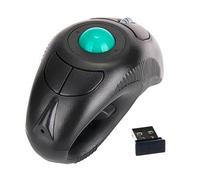Wrtysully Mouse Wireless Wireless 2.4G, Trackball Ergonomico, Mouse USB con Dito Portatile, Mouse Trackball Ottico USB