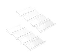 Wrtysully Organizer per Cassetti per Spezie In Acrilico Trasparente da 8 Pezzi, Inserto per Cassetti per Barattoli per Condimenti, Vassoio per Portaspezie da Cucina per Cassetti Durevole e Facile da