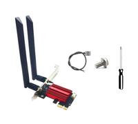 Wrtysully QCNFA765 WiFi6E Scheda WiFi Adattatore Wireless PCIE 5970M Tripla Banda 2.4G/5G/6G BT5.2 802.11AX 8DB Antenna per Win10/Win11