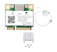 Wrtysully RTL8822CE 1200Mbps 2.4G/5Ghz 802.11AC Scheda WiFi Mini PCIe Bluetooth 5.1 Scheda di Rete Wireless per Laptop/PC Wind 10/11