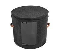 Wrtysully Scatola Portacappelli - Scatola Porta Cappelli Pieghevole con Coperchio per Vestiti Imbottiti e Giocattoli per Animali, Scatola Organizer per il Trasporto Grigio Scuro