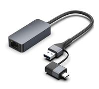 Wrtysully Scheda di Rete Universale da 2500 Mbps USB C Type-C Ethernet A RJ45 Adattatore Cablato Convertitore USB 3.0 da 2,5 G Scheda LAN S25 CA