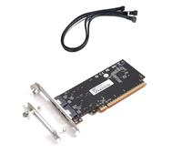 Wrtysully Scheda Grafica Esterna Ad Alte Prestazioni PCIe 4.0 X16 per Adattatore SlimSAS 8654 Rear Half-Height con