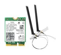Wrtysully Scheda WiFi 1650i AX201NGW+Antenna 2x8DB+Deflettore 3000Mbps WIFI6 2.4G/5G Cnvio2 Adattatore WiFi Bluetooth 5.1 per Win10/Win11