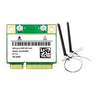 Wrtysully Scheda WiFi AX210HMW con Antenna WiFi 6E Mini PCI-E AX210 802.11Ax/AC 2.4G/5G/6Ghz Adattatore Wireless BT5.2 per Laptop