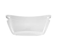 Wrtysully Secchiello per il Ghiaccio, Secchielli per il Ghiaccio per Feste, Vaschetta per Bevande per Champagne, Birra, Spumante, Cocktail, Trasparente