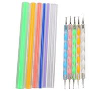 Wrtysully Set di Strumenti di Punteggiatura Mandala per Dipingere Rocce, Dipingere Rocce Dot Kit, Stick Acrilico, Strumento Trapano un Punta, Stencil Arte Della Parete DIY