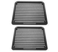 Wrtysully Sostituzione del Vassoio Cucina 2 Pezzi,Accessori per Friggitrice Ad Aria per Griglia Cucina nel Rete 10 QT,Forno per Friggitrice Ad Aria,Lavabile nel Lavastoviglie (10 QT)