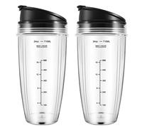 Wrtysully Tazze di Ricambio da 24 Once Compatibili per Frullatore BN401, BN701, SS101, BN400, BN800, BN801