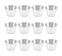Wrtysully Tazze di Salsa per Condimenti in Acciaio Inossidabile da 12 Confezioni, Tazze di Salsa per Immersione di Commerciale, Tazze per Condimenti Ramekin