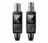 Wrtysully Trasmettitore e Ricevitore Microfono Wireless UHF Adattatore Microfono XLR Wireless per Microfono Adatto A Microfono Capacitivo 48V Parti di Ricambio Accessori.