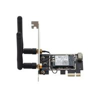 Wrtysully WiFi 7 BE200 Scheda WiFi PCI-e in Metallo Nero+PCB Scheda di Rete Wireless BE200 8774Mbps per Win11