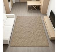 WRUIJIO Tappeto Grande Morbido, Antiscivolo, Soffice 100x150cm cammello | Tappeto Morbido Y Fluffy Facile Manutenzione Per Soggiorno, Tappetino Per Il Letto