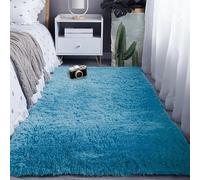 WRUIJIO Tappeto Salotto Pelo Corto 250 x 280 cm Monocolore Shaggy Tappeti Morbido e Soffice Lavabile per Camera da Letto e Bambini, Scendiletto, Blu