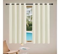 WRUIJIO Tenda Termica Isolante Freddo e Caldo 138 x 170 cm Termiche Isolanti 1 Pezzi Tende Termiche Invernali Finestra per Camera da Letto e Tende Cameretta Bambini, Beige