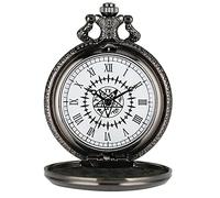 WRVCSS Mechanical pocket watch chain necklace pendant pocket watch wall clock gift present 01