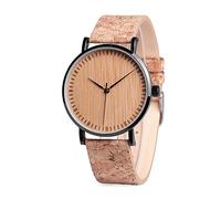 WRVCSS Men's and women's wooden watches, watches, leather straps, birthdays, Valentine's day gifts, holiday gifts 44mm-E19