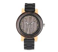 WRVCSS N14/N15 Lovers Nature Bois d'ébène et Bambou Montres À Quartz Top Marque De Luxe Montre Homme Horloge Unisex Donna38mm