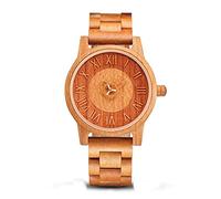WRVCSS Orologi da donna in legno Amanti del tempo libero Orologi in legno Orologi da donna da uomo Orologi da coppia Orologi da donna in legno Regali Regali RomanNum-men