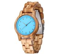 WRVCSS Orologi da donna in legno d'ulivo Orologi da donna fatti a mano in legno Orologi da regalo in legno Orologi da polso luminosi