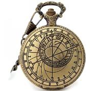 WRVCSS Orologio astronomico di Praga Orologio da tasca con catena Orologio analogico al quarzo Orologio ricordo