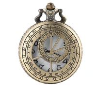 WRVCSS Orologio astronomico di Praga Orologio da tasca con catena Orologio analogico al quarzo Orologio ricordo