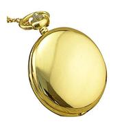 WRVCSS Smooth round dial with Arabic numerals Quartz chain pocket watch Pendant pocket watch Hanging Golden