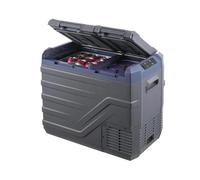 WRWRW Frigorifero for auto a doppia zona, congelatore portatile, frigorifero for auto, frigorifero con intervallo regolabile 12/24 V CC e CA, refrigeratore a compressore(NLD55)