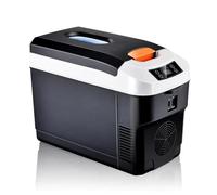 WRWRW Frigorifero for auto da 10 litri, DC12/24 V, for bevande, riscaldatore, mantiene caldo e fresco, adatto for auto, casa, campeggio, AC110/220 V.(Black US Plug)