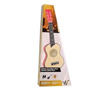 WS 620609 - Chitarra Classica - Strumento Musicale - Legno - Naturale - 63 cm - Plettro - Cinghia - Stikers - Corde in acciaio - Corde Nylon - Principiante - Intermedio - Discovery Musicale