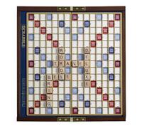 WS Game Company Scrabble Deluxe Travel Edition - Gioco di parole, tema alfabeto, 2-4 giocatori, età 8+
