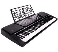 WS - Sintetizzatore - 61 tasti - Elegance - 610601 - 95 cm - Nero - Ideale per principianti - Musica - Musicista amatoriale - Cavo USB incluso - Microfono