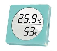 Ws160 Termometro igrometro digitale per interni ed esterni, con letture precise di temperatura e umidità, con indicatore di comfort, unità bianca (blu)