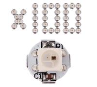 WS2812B ECO RGB 5050 - 100 fili con dissipatore di calore PCB (10 mm x 3 mm) SMD LED bianco
