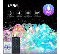 WS2812B LED String Light Smart Bluetooth telecomando RGBIC lampada da fata USB impermeabile per luci dell'albero di Natale decorazioni per la casa