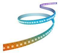 WS2812B Striscia LED Indirizzabile Individualmente 5050 SMD 256 RGBIC LED per Design fai da te e Decorazione per la Casa (144LEDs/1M, Bianco)