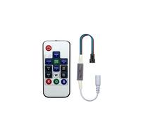 WS2813 WS2815 Pixel LED Light Strip Controller DC 5V 12V 24V Indirizzabile Doppio Segnale 4 Pin Mini Dimmer 21 Tasti(RF14K - 4Pin)