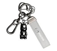 WSADRFXS Auto Portachiavi per Mazda 6 Combi Coupe Hatchback Sedan 2005-2025,con Logo Stemma Key Chain Durevole Resistente Porta Portachiavi di Auto Accessori per Chiavi Auto,Grey