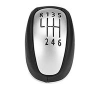WSADZXC77 Pomello del cambio per auto a 6 velocità Leva del cambio in pelle PU Sfera adatta per Renault Fit per Laguna Mk3 2007-2014